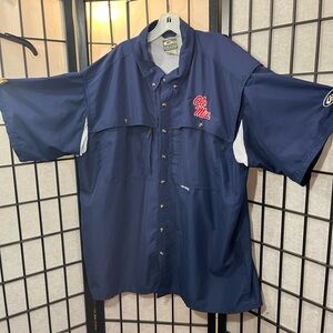 Drake Men's Ole Miss Shirt. Lightweight & breathable material with vents 3XL